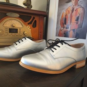 Modcloth Silver Oxford Shoes
